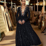 ANARKALI WITH KIRAN LACE AND CHURIDAR