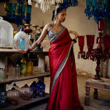ORGANZA SAREE AND PETTICOAT