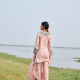 KURTA WITH HEAVY YOKE PAIRED WITH DHOTI AND BLOUSE