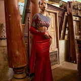 FISH CUT SKIRT+DUPATTA