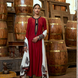 A-LINE KURTA WITH CHURIDAR