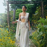 DRAPE SAREE PAIRED WITH BLOUSE