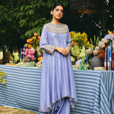 HIGH -LOW ANARKALI PAIRED WITH DHOTI