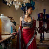 ORGANZA SAREE AND PETTICOAT