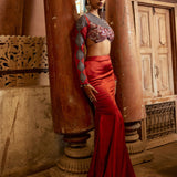 FISH CUT SKIRT+DUPATTA