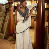 SHORT KURTA PAIRED WITH GHARARA