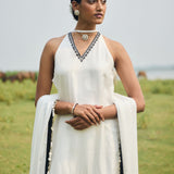 GHARARA PAIRED WITH SHORT KURTA AND DUPATTA