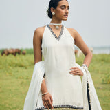 GHARARA PAIRED WITH SHORT KURTA AND DUPATTA