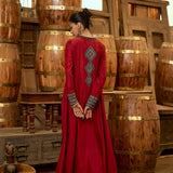 A-LINE KURTA WITH CHURIDAR