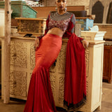 FISH CUT SKIRT+DUPATTA