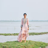 KURTA WITH HEAVY YOKE PAIRED WITH DHOTI AND BLOUSE