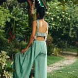 JACKET WITH BOX PLEATED PANT