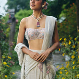 DRAPE SAREE PAIRED WITH BLOUSE