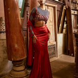 FISH CUT SKIRT+DUPATTA