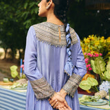 HIGH -LOW ANARKALI PAIRED WITH DHOTI