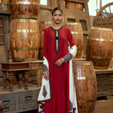 A-LINE KURTA WITH CHURIDAR