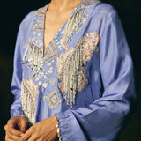 KURTA WITH HEAVY YOKE PAIRED WITH FARSHI SALWAR AND DUPATTA