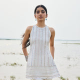 SHORT KURTA PAIRED WITH FLARED PANT AND DUPATTA