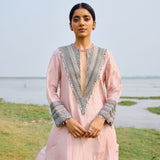 KURTA WITH HEAVY YOKE PAIRED WITH DHOTI AND BLOUSE
