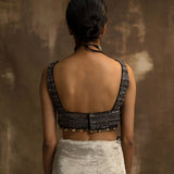 BANARASI TISSUE NET SAREE IN SILVER WITH PETTICOAT