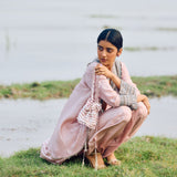 KURTA WITH HEAVY YOKE PAIRED WITH DHOTI AND BLOUSE