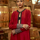 A-LINE KURTA WITH CHURIDAR