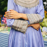 HIGH -LOW ANARKALI PAIRED WITH DHOTI
