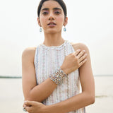 SHORT KURTA PAIRED WITH FLARED PANT AND DUPATTA