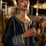 A-LINE KALI KURTA WITH SALWAR AND DUPATTA
