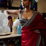 ORGANZA SAREE AND PETTICOAT