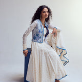 SHORT JACKET WITH ANARKALI AND PANTS