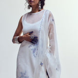 DOUBLE LAYERED KURTA WITH CRUSHED PANTS