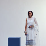 DOUBLE LAYERED KURTA WITH CRUSHED PANTS