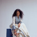 EMBROIDERED NECK KURTA WITH PANTS