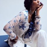 ORGANZA FRONT OPEN KURTA AND PANTS