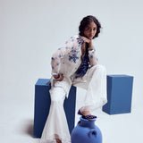 ORGANZA FRONT OPEN KURTA AND PANTS