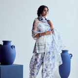 SHORT STRAPY KURTA WITH SALWAR
