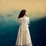 FRONT OPEN ANARKALI WITH PANTS AND KURTA INSIDE