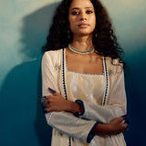 FRONT OPEN ANARKALI WITH PANTS AND KURTA INSIDE