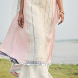 EMBROIDERED  KURTA PAIRED WITH PSNT AND DUPATTA
