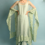 Green Sheer Kaaftan Kurta