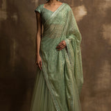 Sharik Pista Green Lehenga with Dupatta