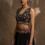 Azeem Black Lehenga Set