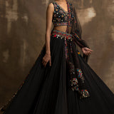 Azeem Black Lehenga Set