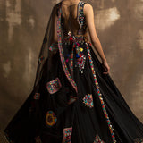 Azeem Black Lehenga Set